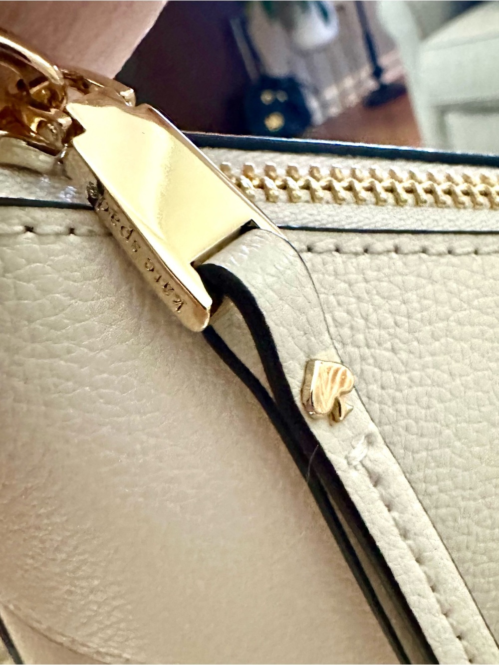 kate spade NEW All Day Tote in Milk Glass | Leather with Color Block MSRP $399 - Picture 11 of 16